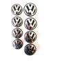 4 Centros Rines Volkswagen Rojo 55mm Vento Polo Pointer Golf
