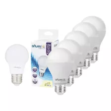 Kit C/ 5 Lâmpadas Bulbo Led 12w 3000k Luz Branco Quente E-27