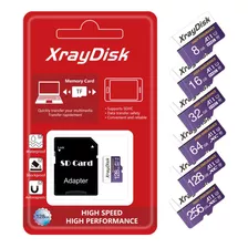Cartão De Memória Micro Sd Xraydisk 128gb Adaptador Sd Card