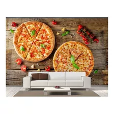 Adesivo De Parede Rodízio Pizza Gourmet 3d 12m² Al186