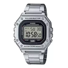 Reloj Casio Digital Cronometro W218hd Acero Inoxidable