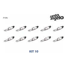 Kit Com 10 Conectores Santo Angelo P10n Mono 