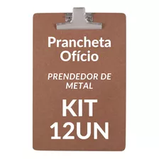 Prancheta Duratex Oficio Prendedor Metal 12un - Souza