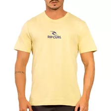 Camiseta Rip Curl Icon Wt24 Masculina Vintage Yellow