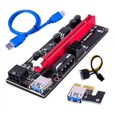 2 Unids Pci-e Riser 009s 16x Extender Usb 3.0 Placa Gráfica