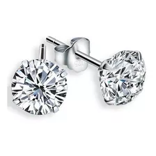 Brinco Masculino Prata Pura 925 Zirconia Diamante Sintético