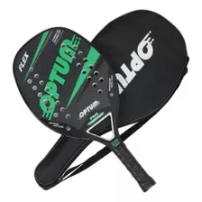 Raquete Optum Beach Tennis Carbono Pro Flex + Capa + Grip