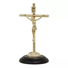 Jorvina Cruces/cristo Infantil Con Base De Madera