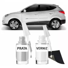 Tinta Tira Risco Automotivo Hyundai Ix35 Prata Cor Original