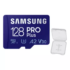 Cartão Memória Samsung 128gb Pro Plus E Adap Usb +case