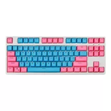 Teclado Rosa Celeste Mecanico 104 Teclas Rgb Cherry Mx