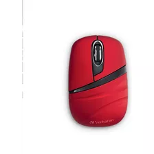 Mouse Mini Inalambrico Verbatim 1000 Dpi Rojo 2.4 Ghz