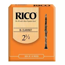 10 Cañas Para Clarinete Sib 2.5 Rico Rca1025 Envio Inmedia +