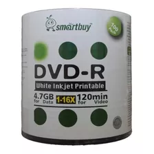 100 Mídia Virgem Dvd Smartbuy Printable Jogos Ps2 Filme