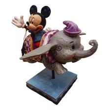 Disney Parks Estatua De Dumbo Con Mickey Limitada Unica!