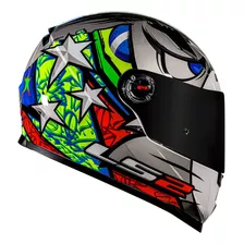 Capacete Ls2 Ff358 Alex Barros Prata