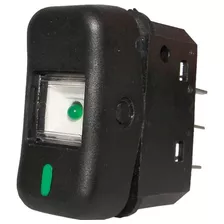 Interruptor Tecla - 12v 2 Estagio 4t Preto Mb