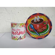 Regalo Día De La Madre Taza Personalizada + Galletas Danesas