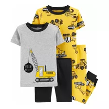 Pijama Carters 4 Peças Algodão Menino Importado Original