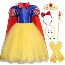 Henzworld Vestido De Fiesta Para Niños, Disfraz De Princesa 