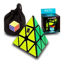 Cubo Rubik Pyraminx Moyu Meilong Jinzita Base Negra 