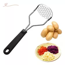 Amassador Espremedor De Batatas E Legumes Manual Aço Inox Cor Do Cabo Prata