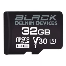 Delkin Devices 32gb Black Uhs-i Microsdhc Memory Card With S