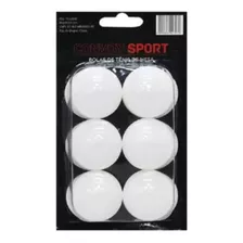 Kit 6 Bolas De Tenis De Mesa Convoy Sports Branca Oferta