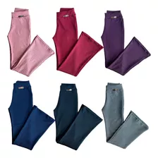 Calça Flare Juvenil Colmeia - Kit Com 3 Unidades