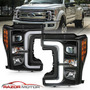 For 17-19 Ford Super Duty F-250 F-350 Xl Xlt Black Led B Rzk