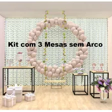 Kit Festa Decoração Cubo C/ 3 Peças Sem Arco