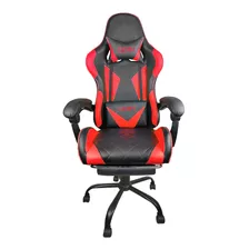 Silla Gamer Empoli Odín Ergonómica Apoyapiés Roja