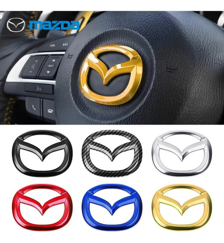 Emblema Volante Mazda 2 3 6 Cx3 Cx5 2012 2023 Varios Colores Foto 7