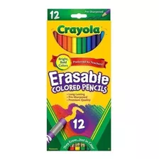 Lapices De Colores Crayola Erasable Borrables X 12 Colores