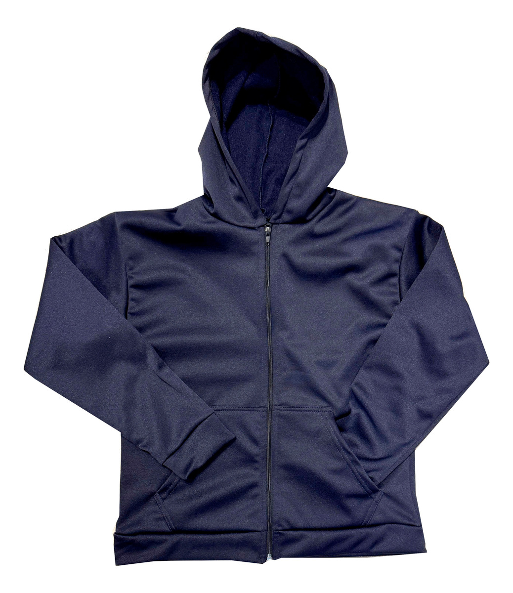 Campera Canguro  Acetato Friza Lisa Colores Colegial Escolar