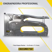 Engrampadora Manual Crossmaster 9932210 Profesional 4 A 8 Mm