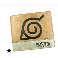 Billetera De Cuero Naruto Aldea De La Hoja Estilo Masculino