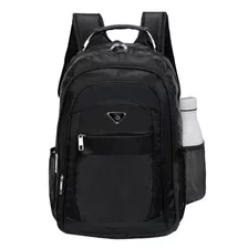 Mochila Bolsa Notebook C/ Cabo De Aço Reforçada Ótima Cor Preto