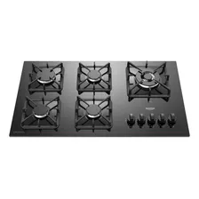 Cooktop 5 Bocas A Gás Mesa De Vidro Dako Diplomata 110/220v