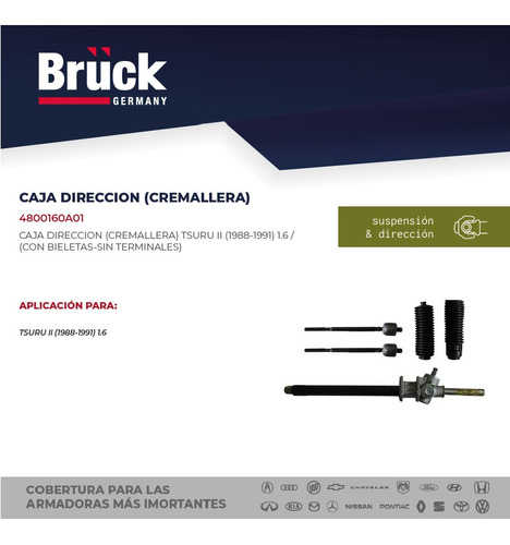 Caja De Direccion Tsuru Ii 2 B12 1988 1989 1990 1991 Bruck Foto 3