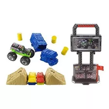 Set De Juego Hot Wheels Monster Jam Crash Y Carry Arena