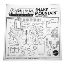 Manual Montanha Da Serpente Esqueleto He-man Motu Custom