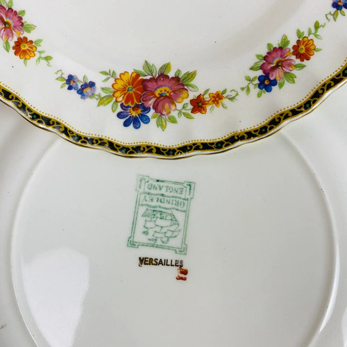 Jogo Jantar Grindley Versailles Inglês 29 Peças Vintage Branco Florido 7