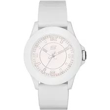 Skechers - Reloj Digital Sr6023 Para Mujer Color De La Correa Blanco Color Del Bisel Blanco Color Del Fondo Blanco