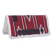 Tough 1 Miniatura Sierra Saddle Pad, Rojo / Negro / Crema.