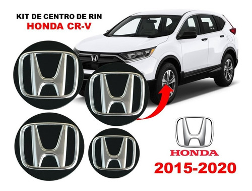 Kit De 4 Copas Centros De Rin Honda Cr-v 2015-2020 Foto 2