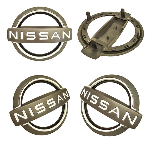 Emblema Parrilla Nissan Frontier Np300 2023 Gris/blanco Foto 4