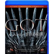 Game Of Thrones 8ª Temporadas Blu Ray Dublado Legendado