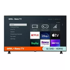 Television Onn 100012587 Smart Tv Pantalla Led 4k Ultra Hd 