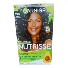  Coloração Nutrisse Café Azulado 210 Preto Azulado Garnier